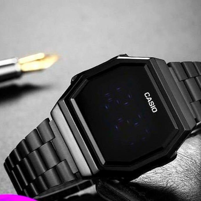 (MJL3)JAM TANGAN CASIO RANTAI DIGITAL TOUCH SCREEN LED FRE BOX KANCING