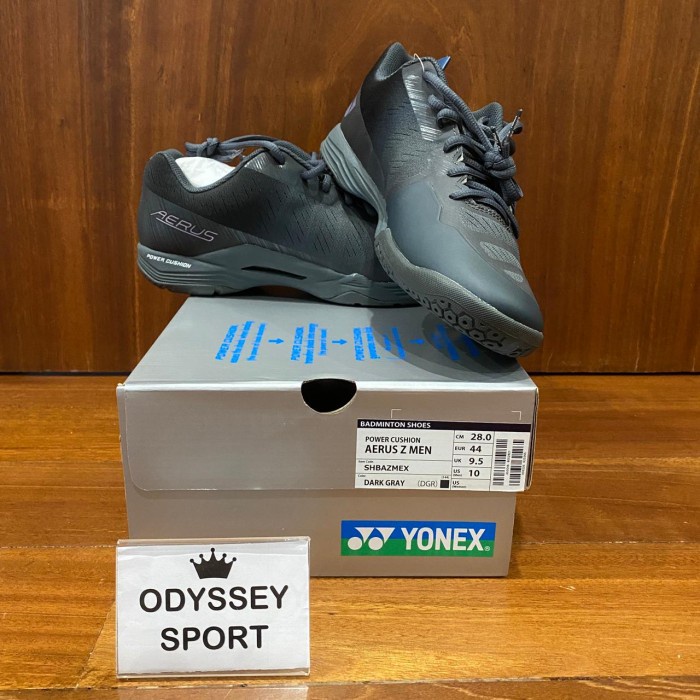 Sepatu Badminton Yonex Aerus Z (Dark Grey) 100% ORIGINAL - 40