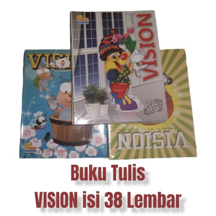 

Terlaku buku tulis vision 38 lembar