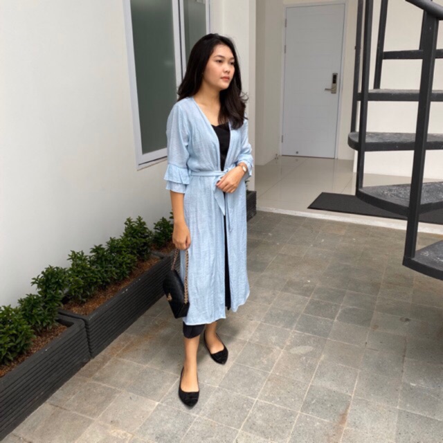 ALULA Long Outer - “SKY BLUE”