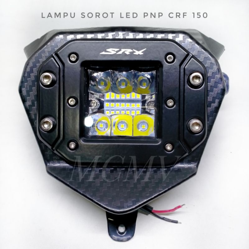 LAMPU SOROT REFLEKTOR / HEADLAMP DEPAN LED CRF KLX BF CARBON SRX CRF150 KLX150 150 BF