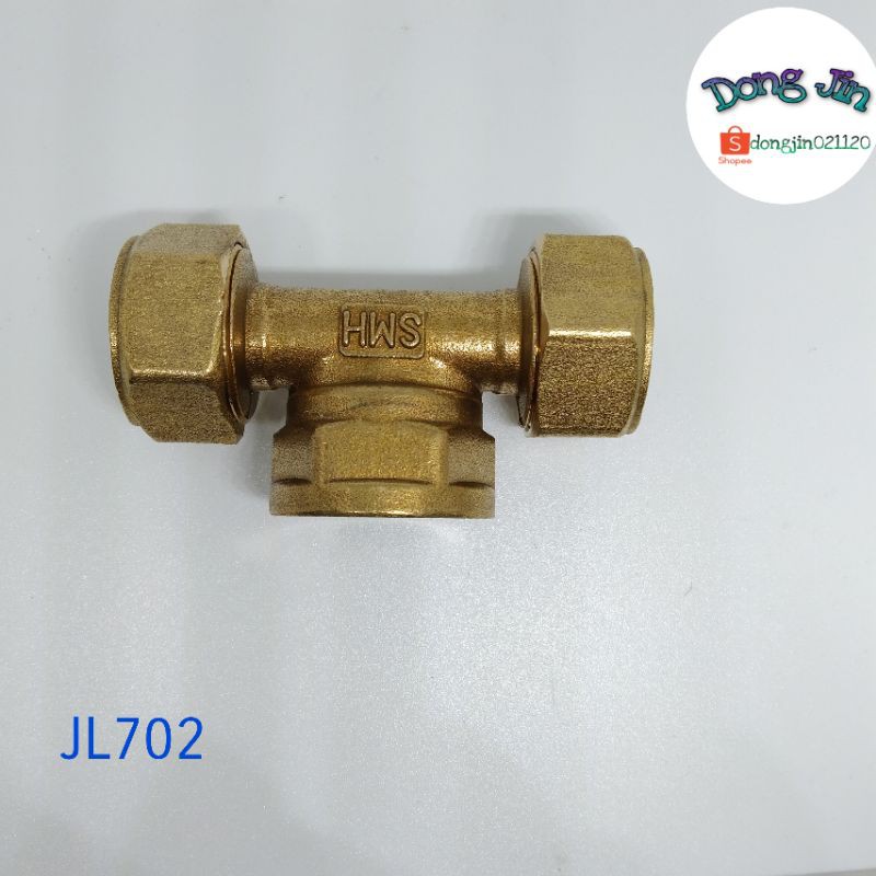 Tee knee Sambungan pipa air panas Nepel ukuran 3/4 inch  JL702