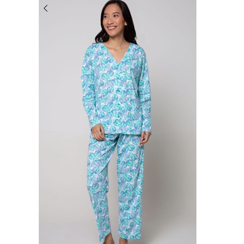 Piyama St.Yves - Leaf blue