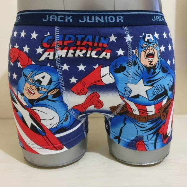 celana dalam boxer jack junior anak laki2 : captain america