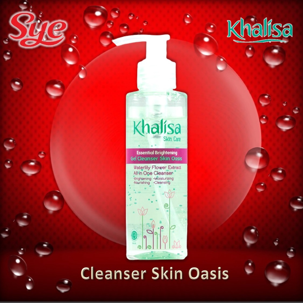 BPOM KHALISA BRIGHTENING GEL CLEANSER SKIN OASIS 135GR / SABUN CUCI MUKA KHALISA / SYE