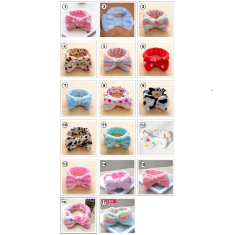 Bandana mandi Bando mandi / make up bando pita / kelinci / rajut