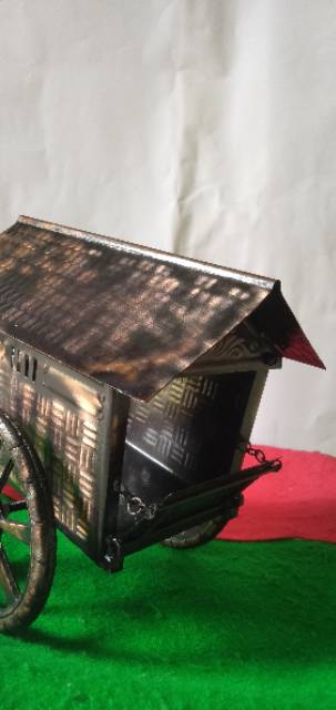 Hiasan kamar rumah ruangan Miniatur Gerobak / Pedati / Kereta Sapi