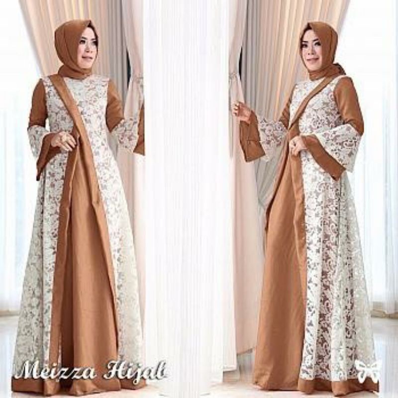 meizza dress syari plus pashmina cuci gudang // mei syari // meiza dress