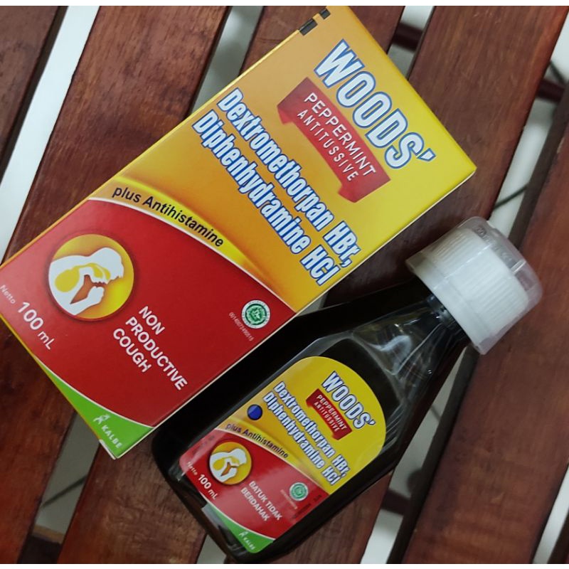 Woods Antitusive Sirup 100 ML / Batuk Tidak Berdahak / Batuk Alergi