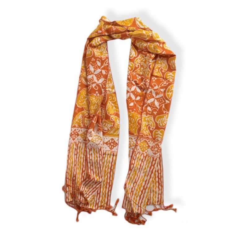 Scarf Shawl Selendang Syal Batik Cap Wanita Premium SYLA-SYL013