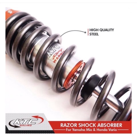 Shock Matic Shockbreaker KTC Racing Razor Mio Lexi Beat Vario Click Vario 125 150 Genio Scoopy 300mm 325mm Universal