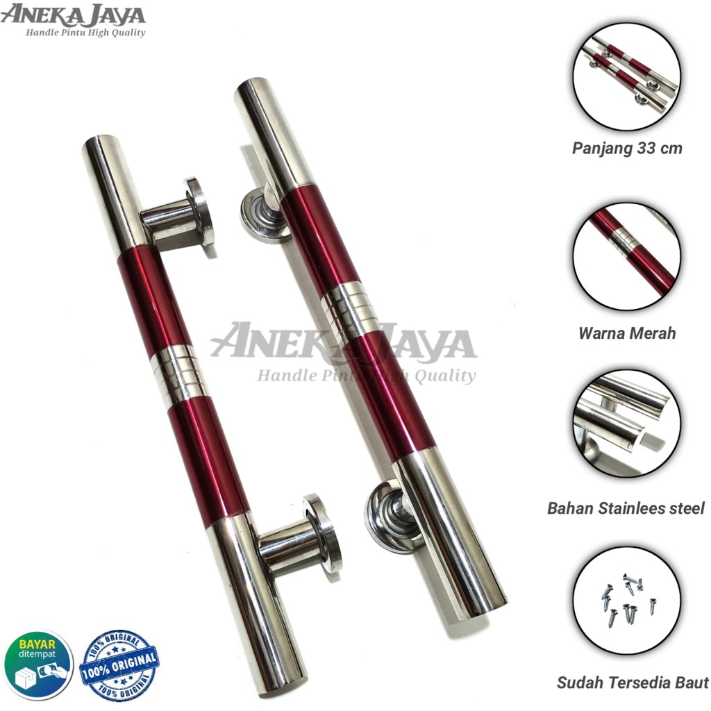 Gagang pintu rumah satu set kunci panjang 33 cm Handle pintu rumah murah terbaru murah modern