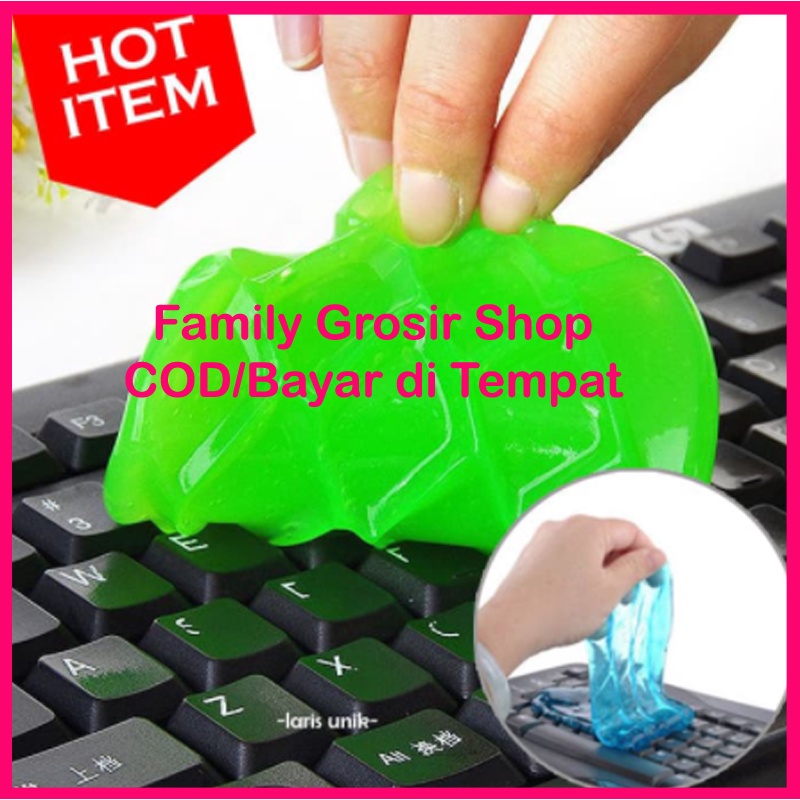 GEL PEMBERSIH KEYBOARD DASBOARD SUPER SLIME JELLY CLEANER