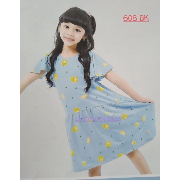 dress anak lemone kode 608 BK