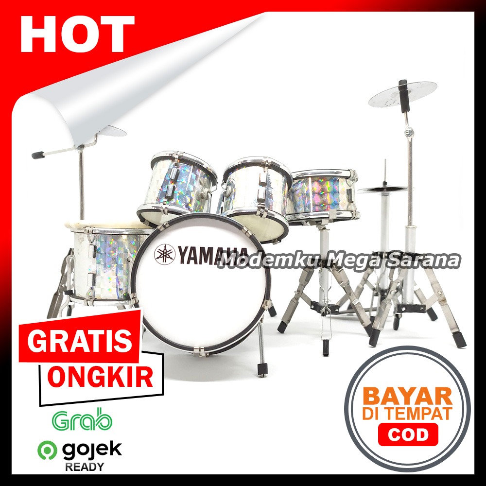 Miniatur Drum Yamaha Putih