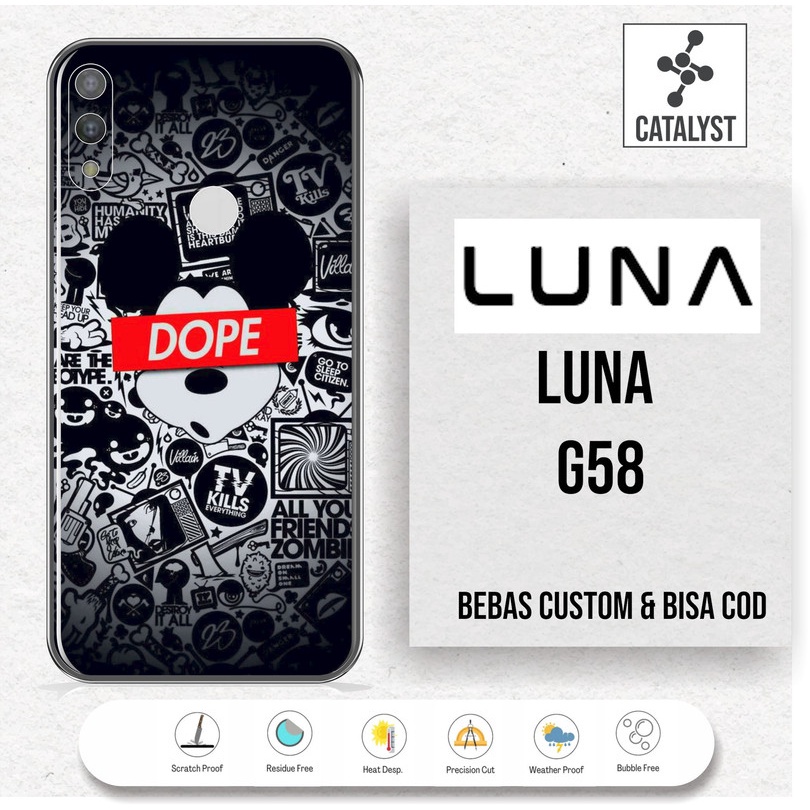 LUNA G58 GARSKIN / Skin Case / Skin Protector - BISA CUSTOM KODE -721H