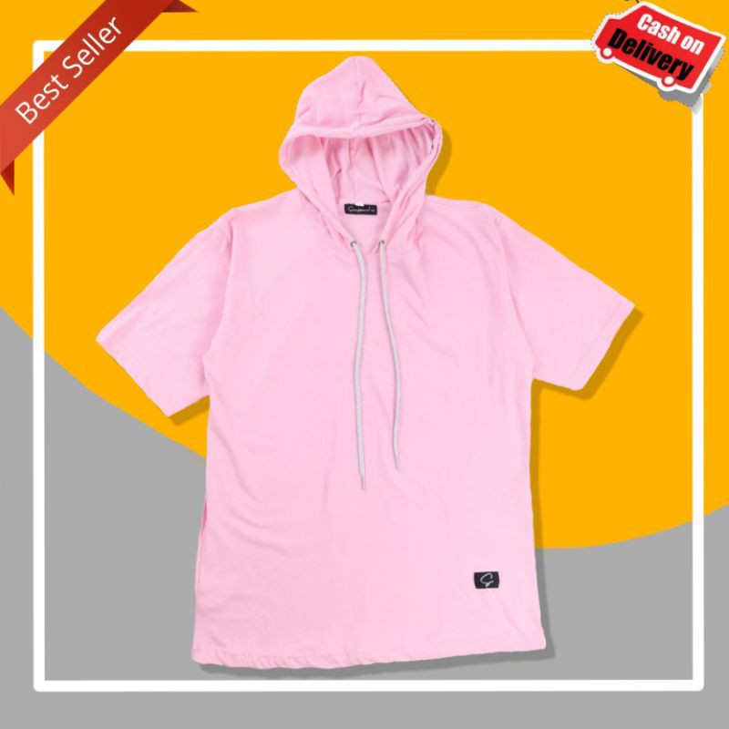COD BAYAR DIRUMAH baju kaos dengan kupluk hoodie terbaru polos full colour Tshirt