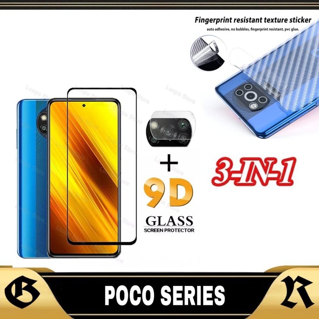 Jual 3 In1 Tempered Glass Xiaomi Poco X3 Pro Poco X3 Poco X3 Nfc Poco X3 Gt Tempered Glass 0202