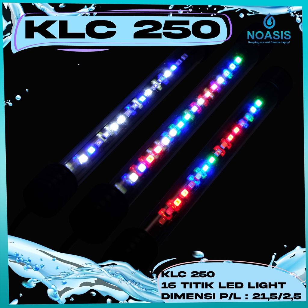 LAMPU LED AQUARIUM KIYOSAKI KLC 250 AQUASCAPE 7 WATT 3 IN 1