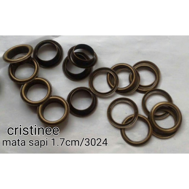 Mata sapi ukuran 1.7cm dan 2.2cm  (60set)