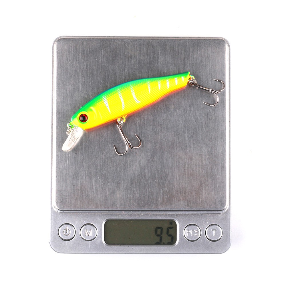 HENGJIA 6pcs/Lot Umpan Pancing Mini Fishing Lures 8.5cm/8.9g Floating Minnow Hard Bait Treble Hooks Ikan Fishing Tackle