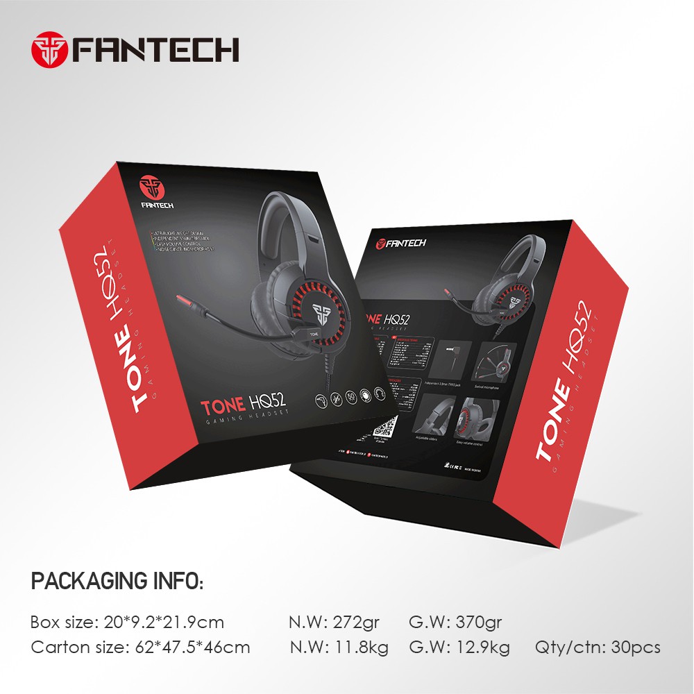 Fantech TONE HQ52 Headset Gaming Mobile Headphone HQ-52