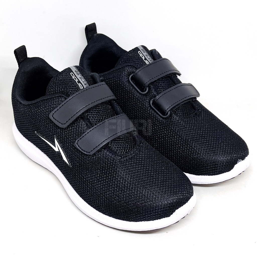 FIURI - ANDO ORIGINAL -  LIAM VIANY PEREKAT 29-40 HITAM PUTIH - SEPATU SNEAKERS KANVAS SOL KARET ANAK KECIL PEREMPUAN LAKI-LAKI - SEPATU KETS LUCU FASHION TRENDY - SEPATU SEKOLAH PAUD TK SD KRETEKAN PEREKAT CEWEK COWOK MURAH PROMO DISKON BONUS KAOS KAKI