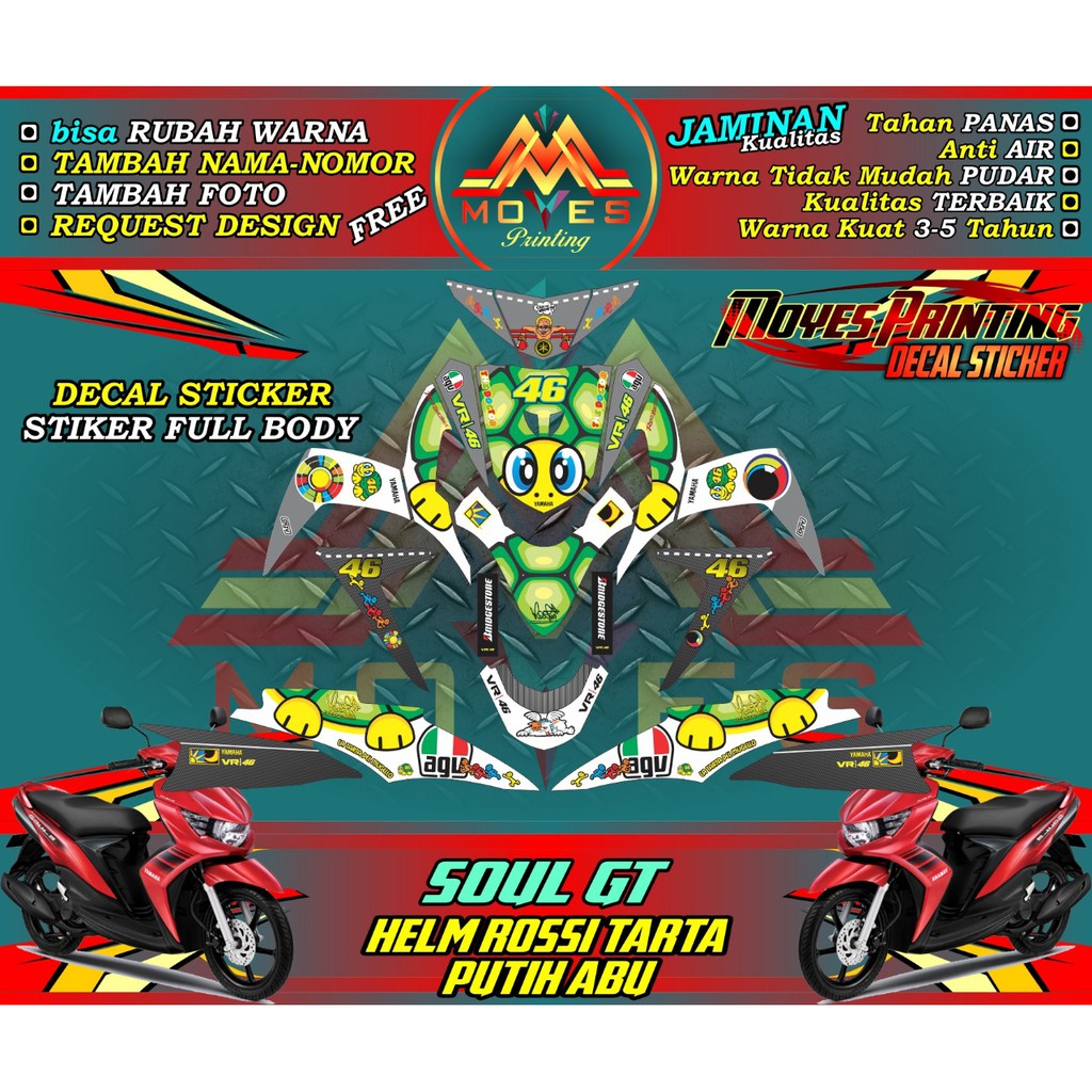 striping motor soul gt full body stiker full body motor soul gt decal stiker mio soul gt full body_H