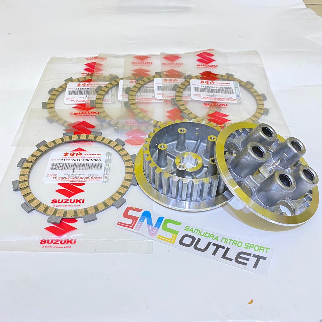 rumah kampas kopling sepaket satria fu. rumah kampas kopling lawan rumah + kampas kopling fu