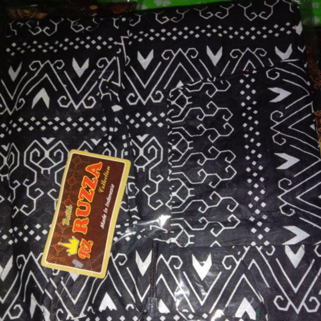 Ruzza Couple Batik Motif Semut Hitam Seragam Keluarga Size M L Xl