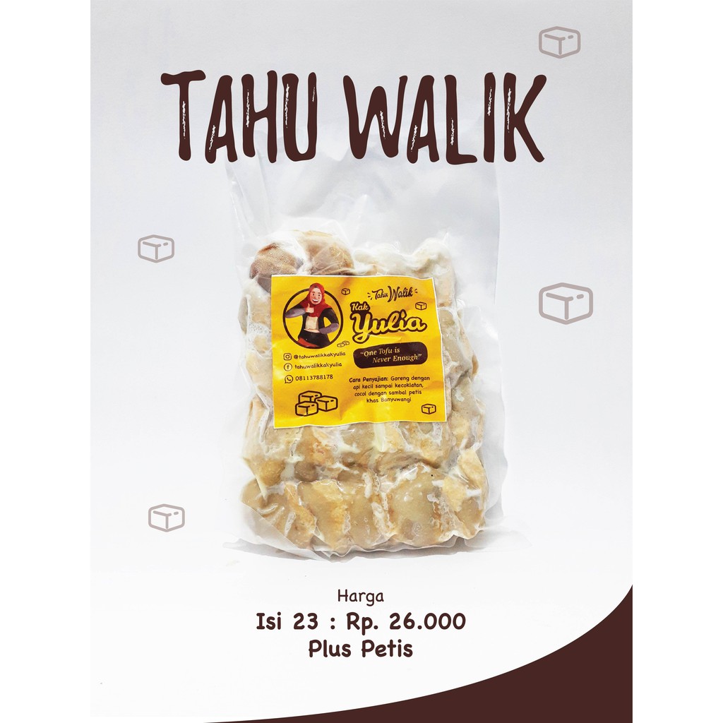 

Tahu Walik Frozen + Petis Khas Banyuwangi