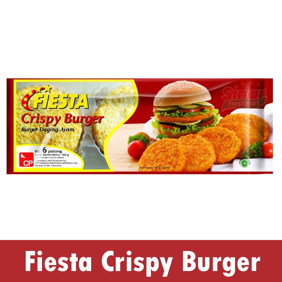 

[SINAR.FRESHMART] FIESTA CRISPY BURGER DAGING AYAM [370gr]