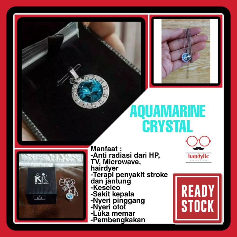 Kalung Kesehatan KK LIFORCE AQUAMARINE CRYSTAL