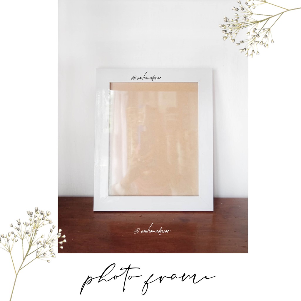 [MURAH FREE BUBBLE WRAP] FRAME FOTO / PIGURA FOTO POLOS FIBER MURAH BLACK WHITE UKURAN 8R/10R dan A4
