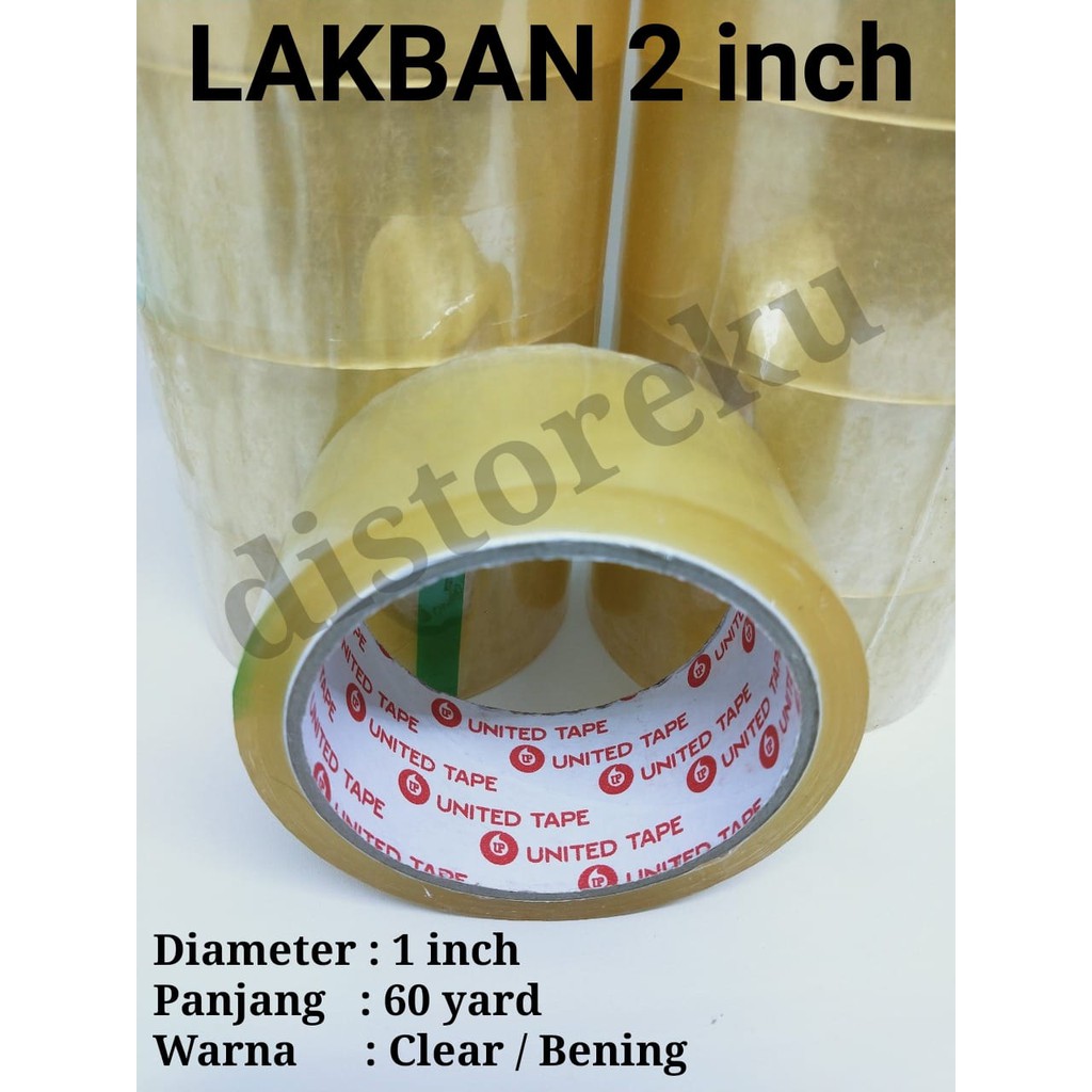 1pcs lakban bening / coklat 2inch kuat 60yard