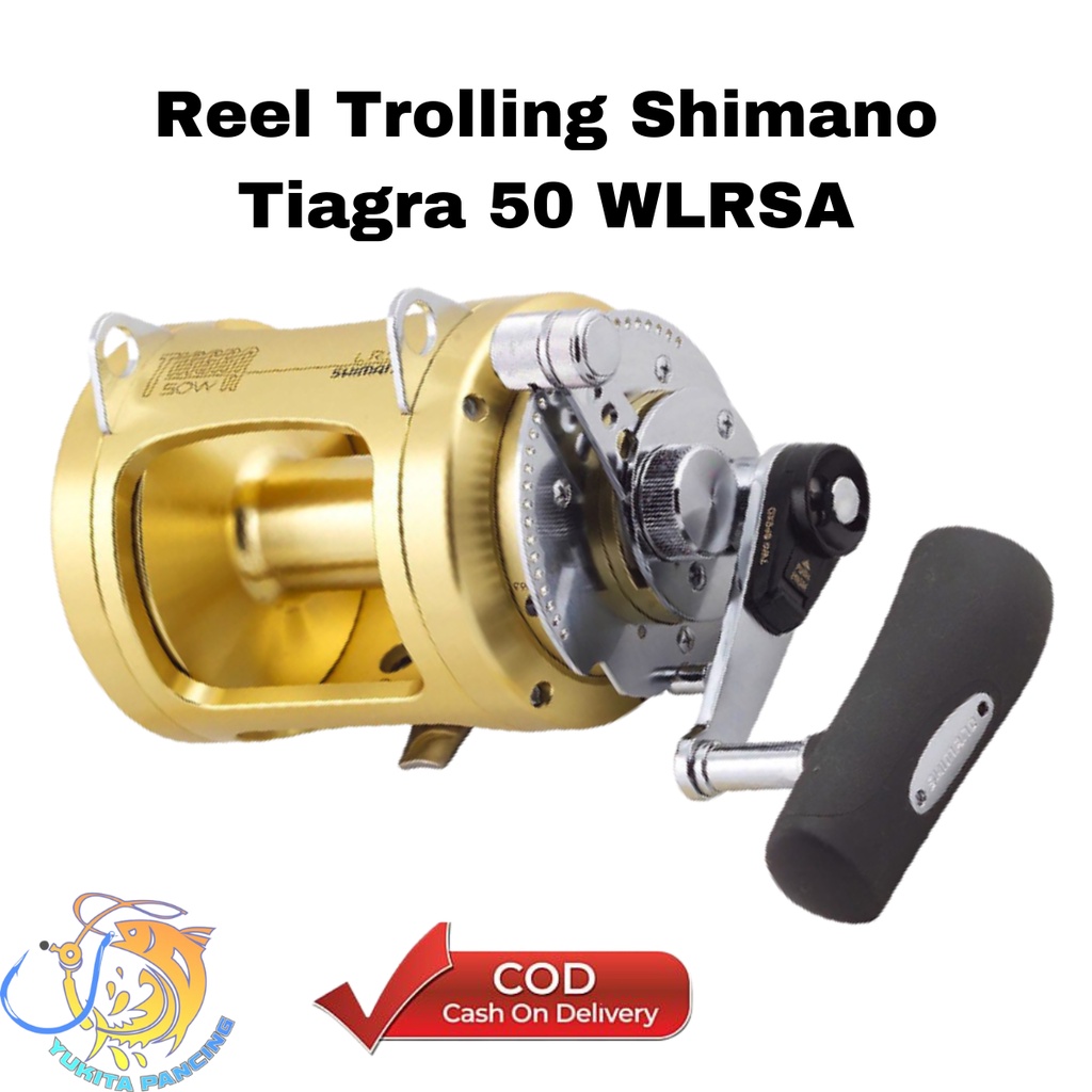 Shimano Reel Trolling Tiagra 50 WLRSA / Reel Khusus Laut (ORIGINAL)