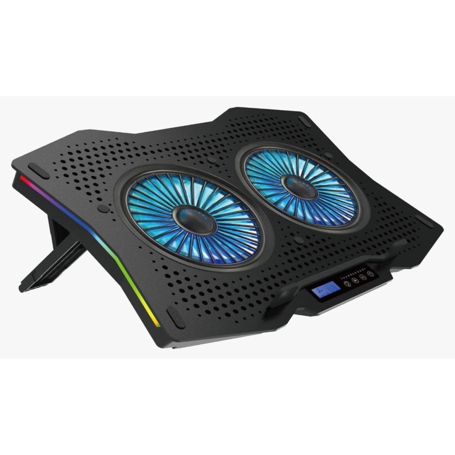 Coolingpad laptop Gaming Nyk nemesis 2 fan rgb with controller X-6 Thunderstorm - Cooling cooler pad X6