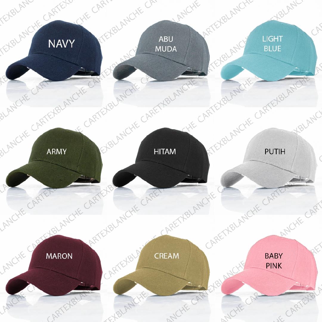 CARTEXBLANCHE - Eyelash Topi Baseball Cap Bordir Unisex Pria - Wanita