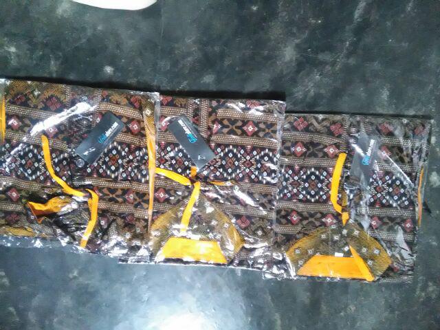 Trolistore Batik Wanita Motif Gradasi Kuning Lengan Pendek Grosir Batik Pekalongan