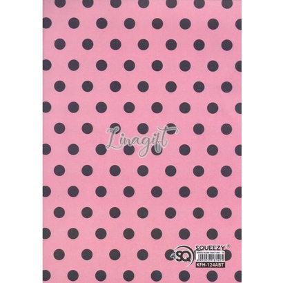 ( 5 Lembar ) KERTAS KADO SQ DOFF - GIFT WRAPPING PAPER ABSTRAK / ABSTRACT / SEGITIGA / DOT POLKADOT PINK / TRIANGLE