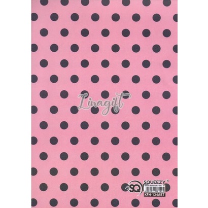 ( 5 Lembar ) KERTAS KADO SQ DOFF - GIFT WRAPPING PAPER ABSTRAK / ABSTRACT / SEGITIGA / DOT POLKADOT PINK / TRIANGLE