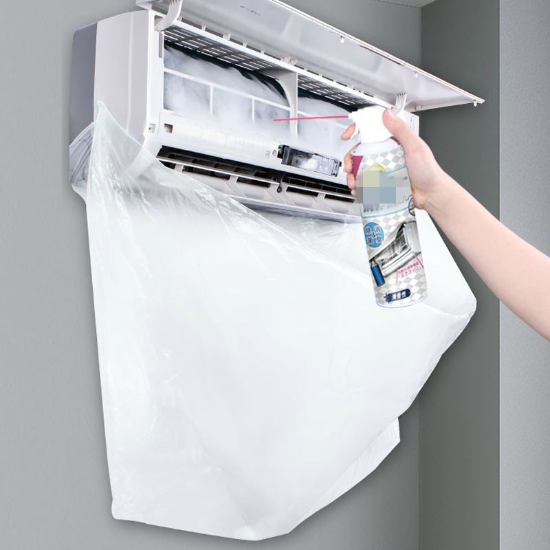 Cover Pelindung Air Ac Sekali Pakai Warna Transparan