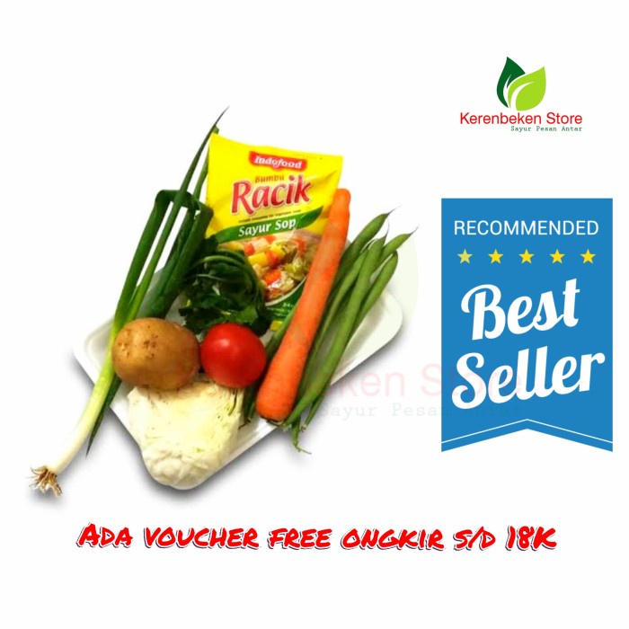 

paket sayur sop + bumbu