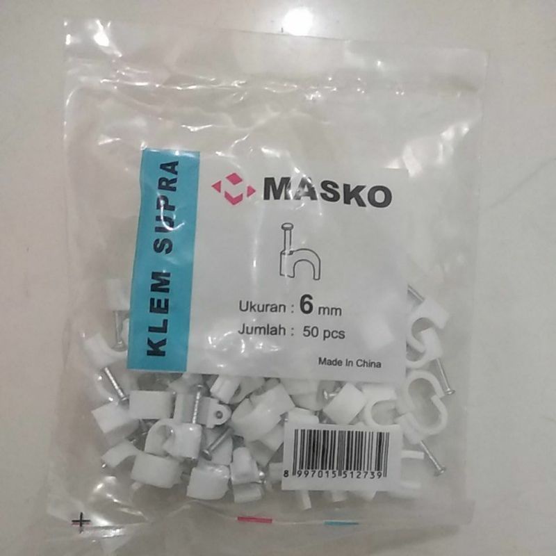 Klem Kabel no 6 paku beton asli Masko / Akira