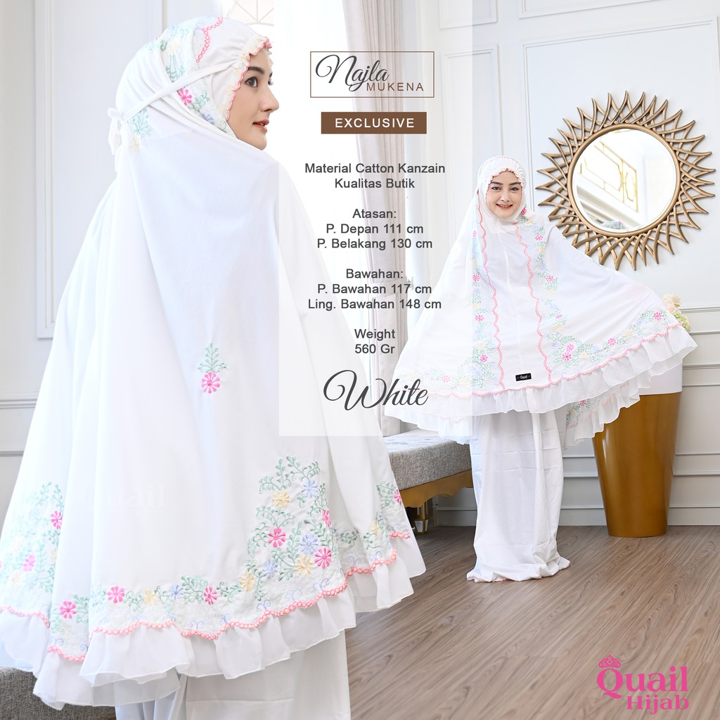 Mukena Exclusive Mukena Najla by Quail Hijab