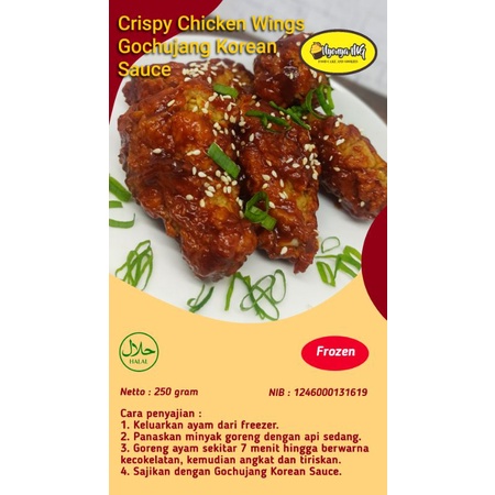 

Crispy Chicken Wings Gochujang Korean Sauce, Frozen Food berat 250 gram