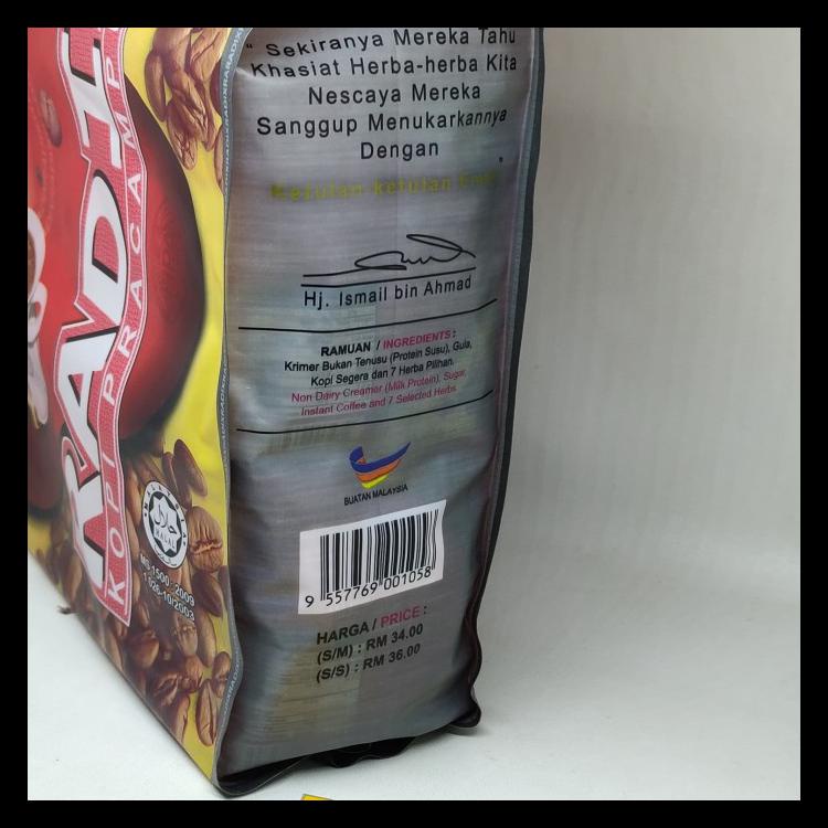

KOPI RADIX HPA ISI 32 SACHET MALAYSIA TERLARIS