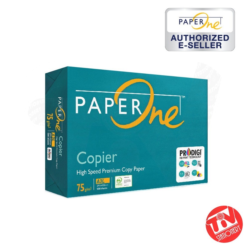 

Kertas HVS PaperOne A3 75 gsm (1 rim = 500 sheets)