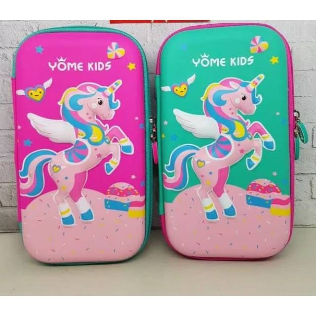 

Tempat Pensil Alat Tulis Smiggle Eva Hardcase Yome Unicorn Waterproof
