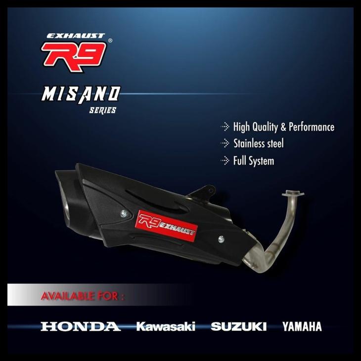 (BISA COD) KNALPOT R9 ORIGINAL MISANO VIXION OLD LAMA KODE 618